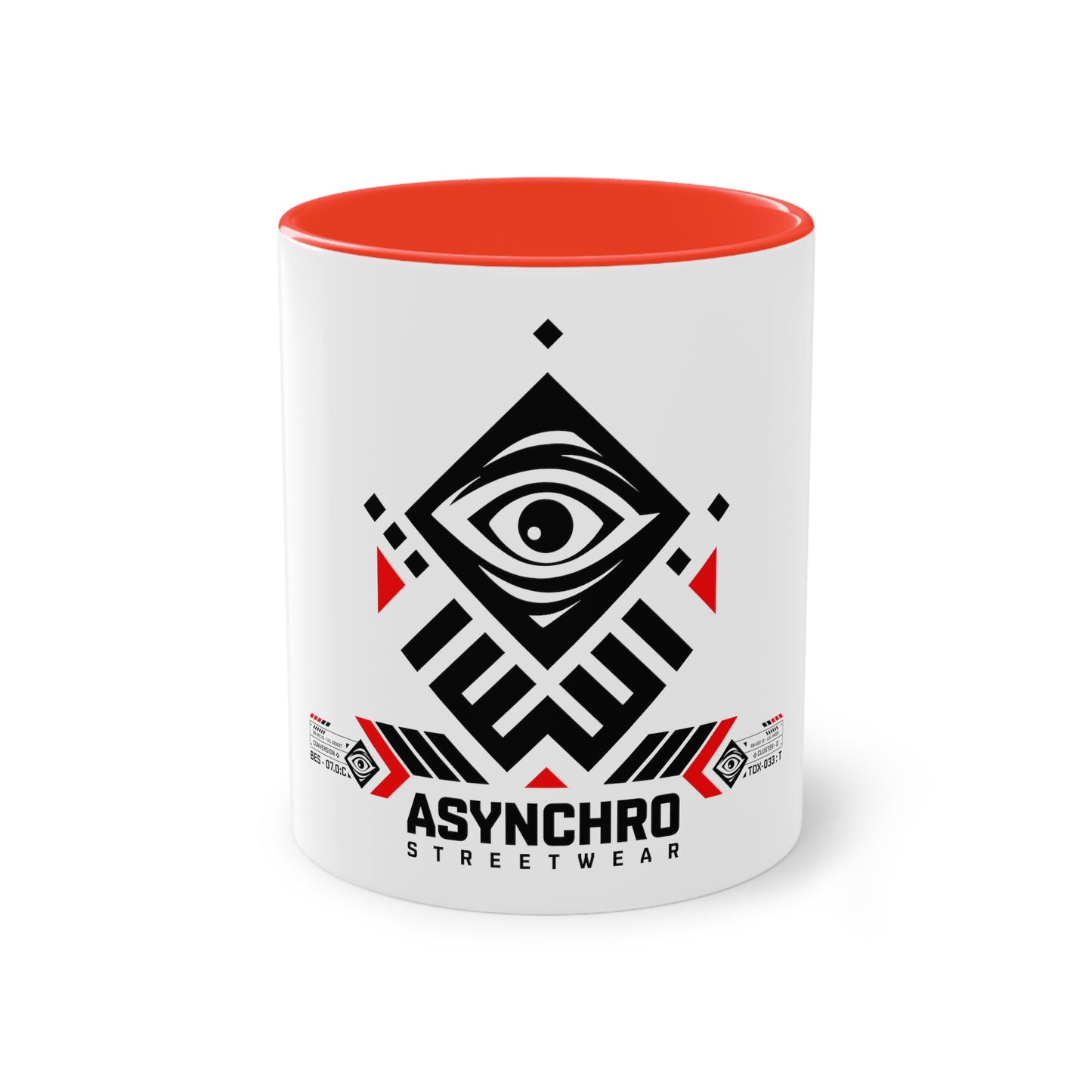 01 Asynchro Streetwear - Two-Tone Coffee Mug, 11oz