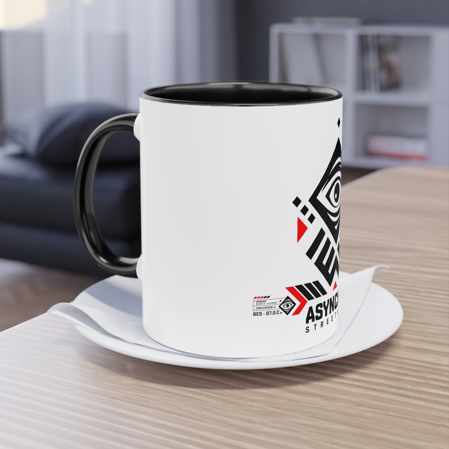 01 Asynchro Streetwear - Two-Tone Coffee Mug, 11oz