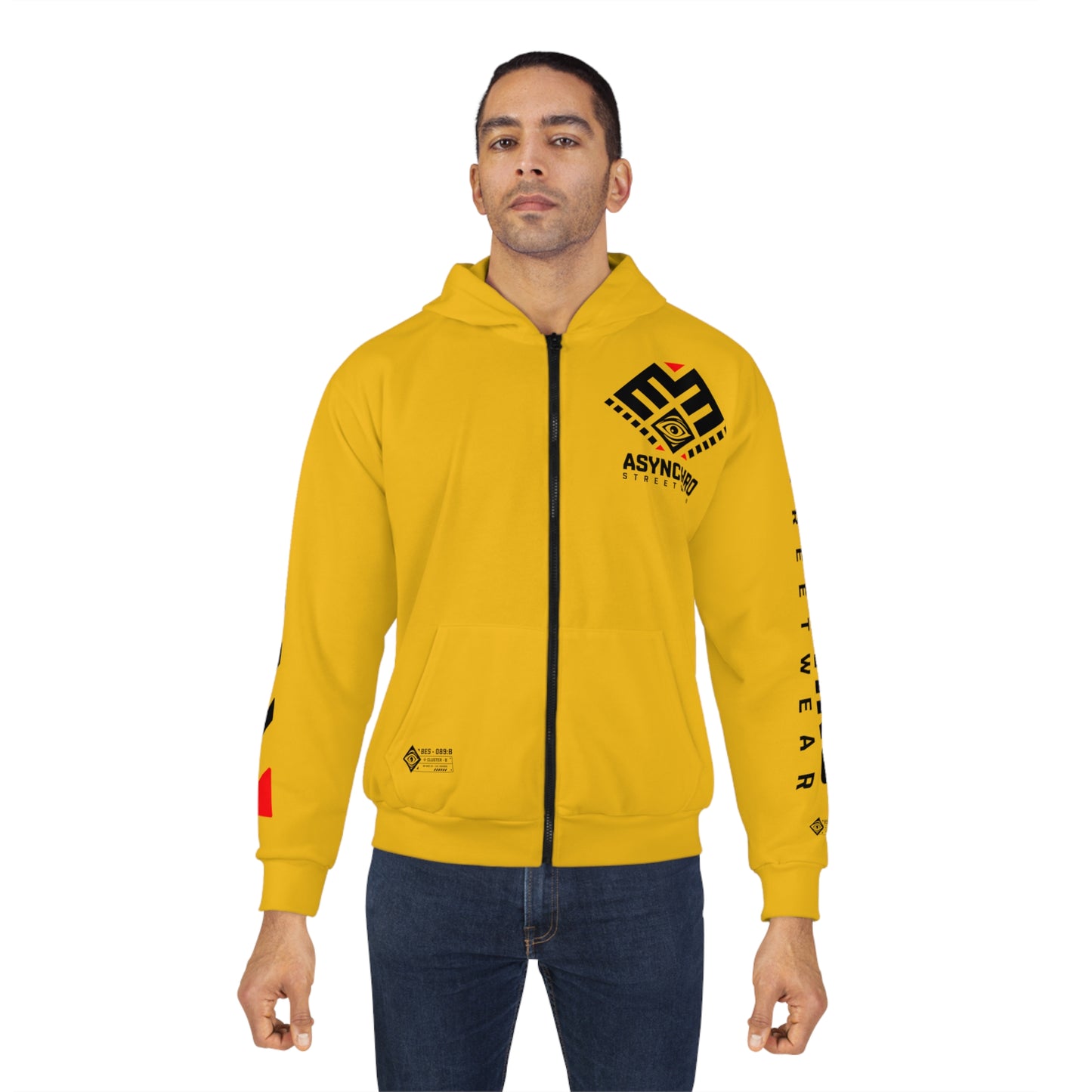 01 - YBR Unisex Zip Hoodie (AOP)