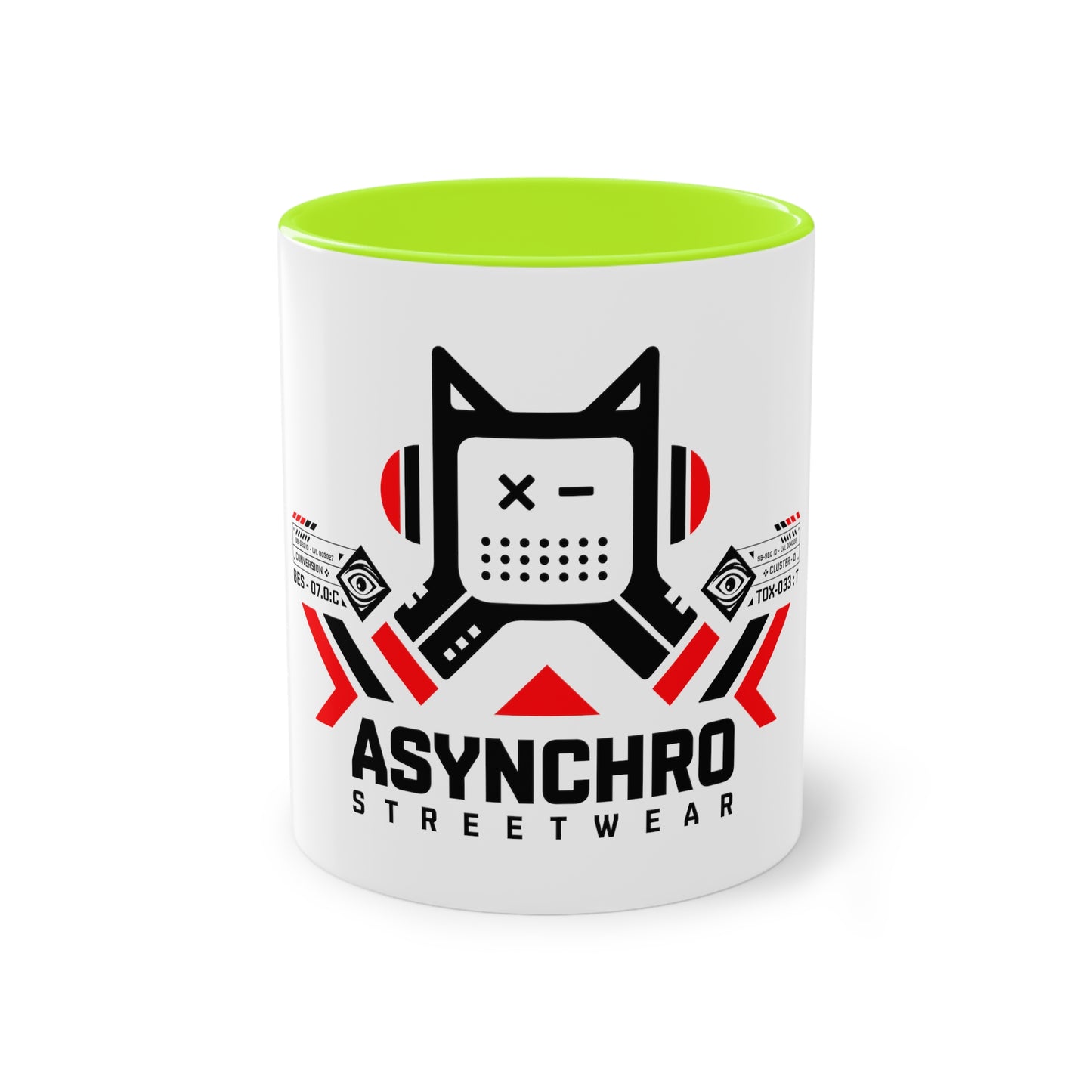 05 Asynchro Streetwear - Two-Tone Coffee Mug, 11oz