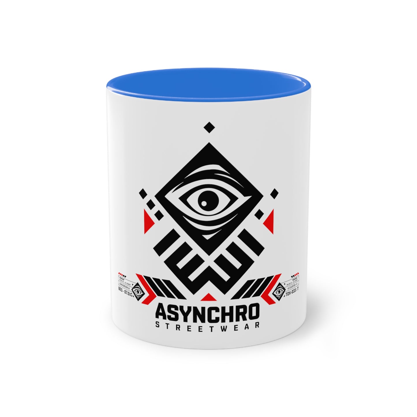 01 Asynchro Streetwear - Two-Tone Coffee Mug, 11oz