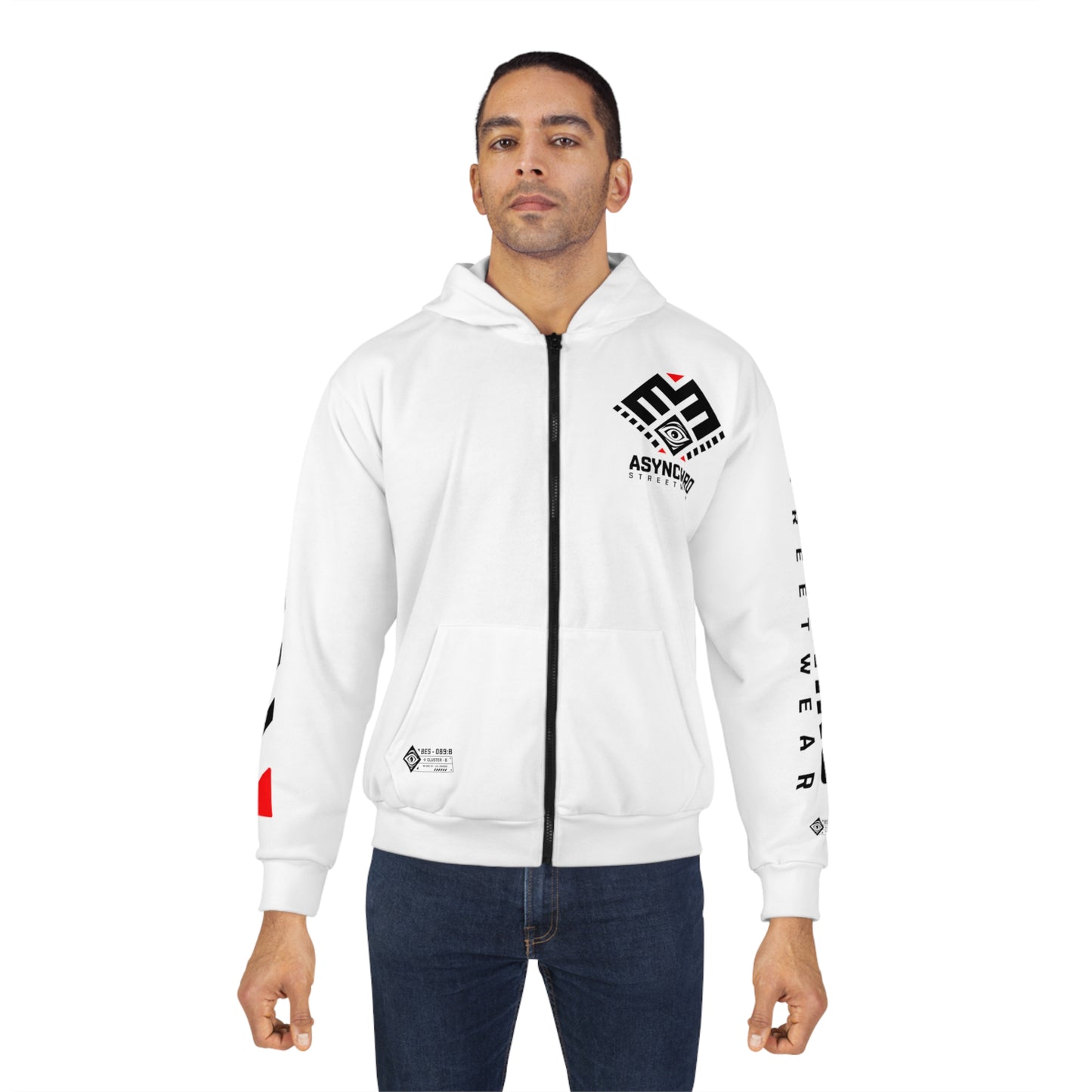 01 - WBR Unisex Zip Hoodie (AOP)