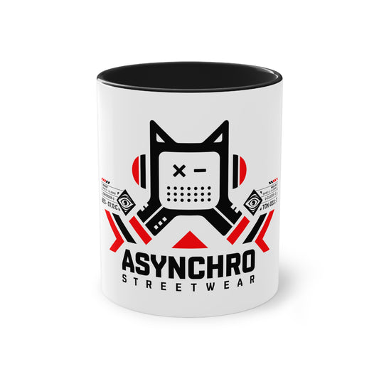 05 Asynchro Streetwear - Two-Tone Coffee Mug, 11oz
