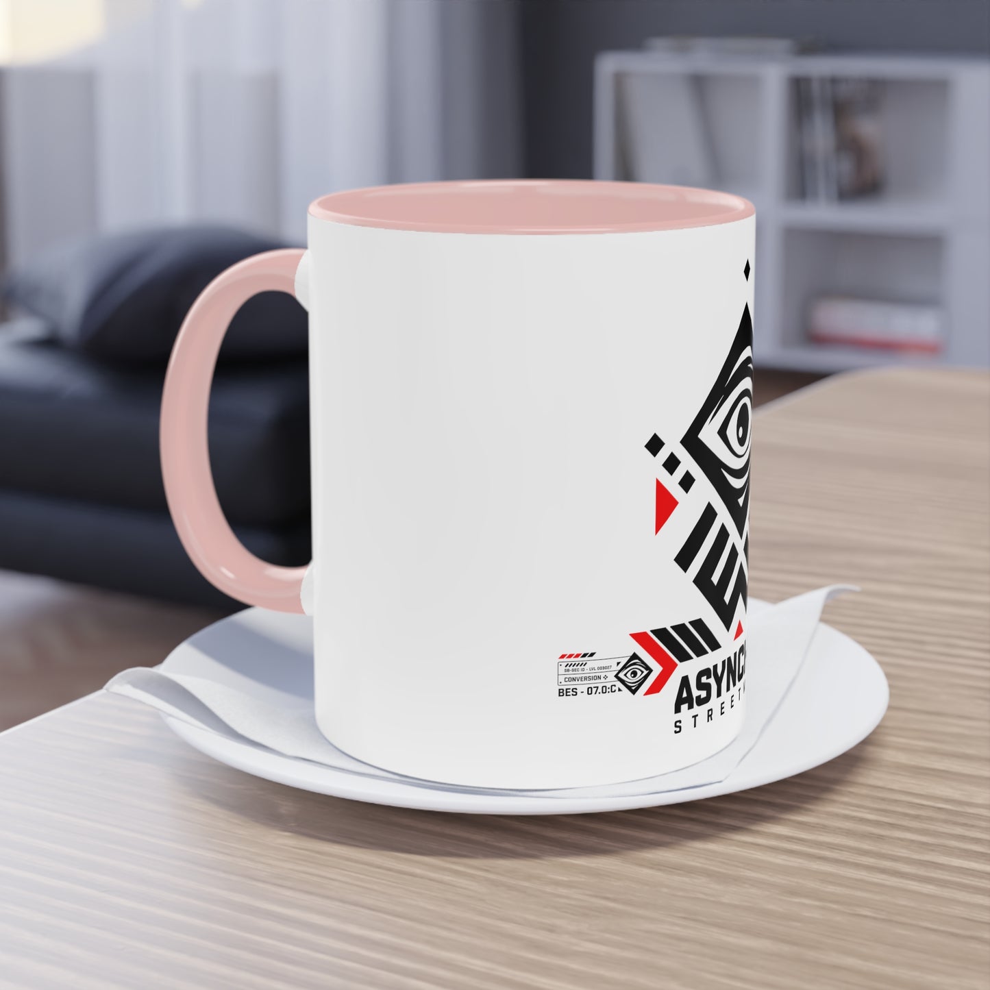 01 Asynchro Streetwear - Two-Tone Coffee Mug, 11oz