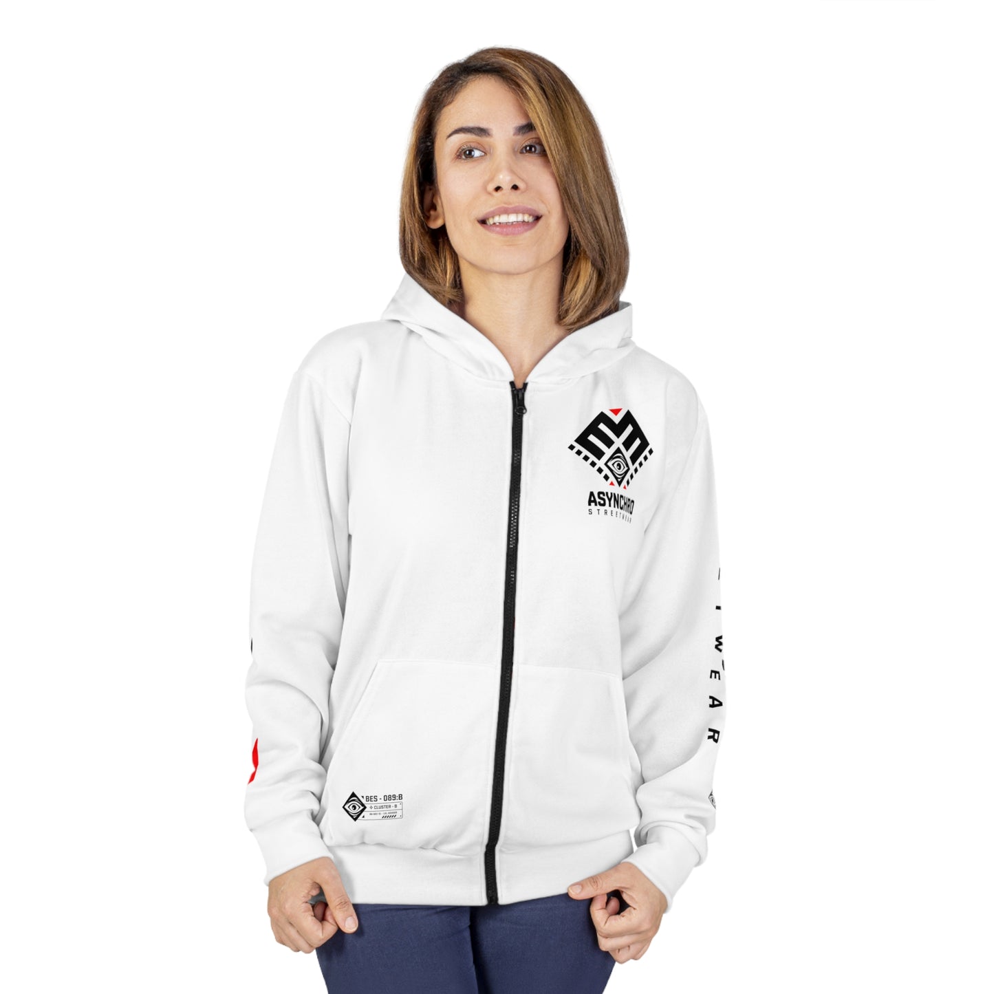 01 - WBR Unisex Zip Hoodie (AOP)