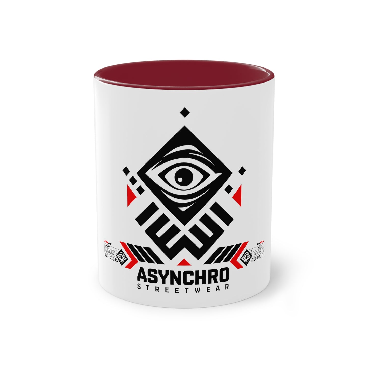 01 Asynchro Streetwear - Two-Tone Coffee Mug, 11oz