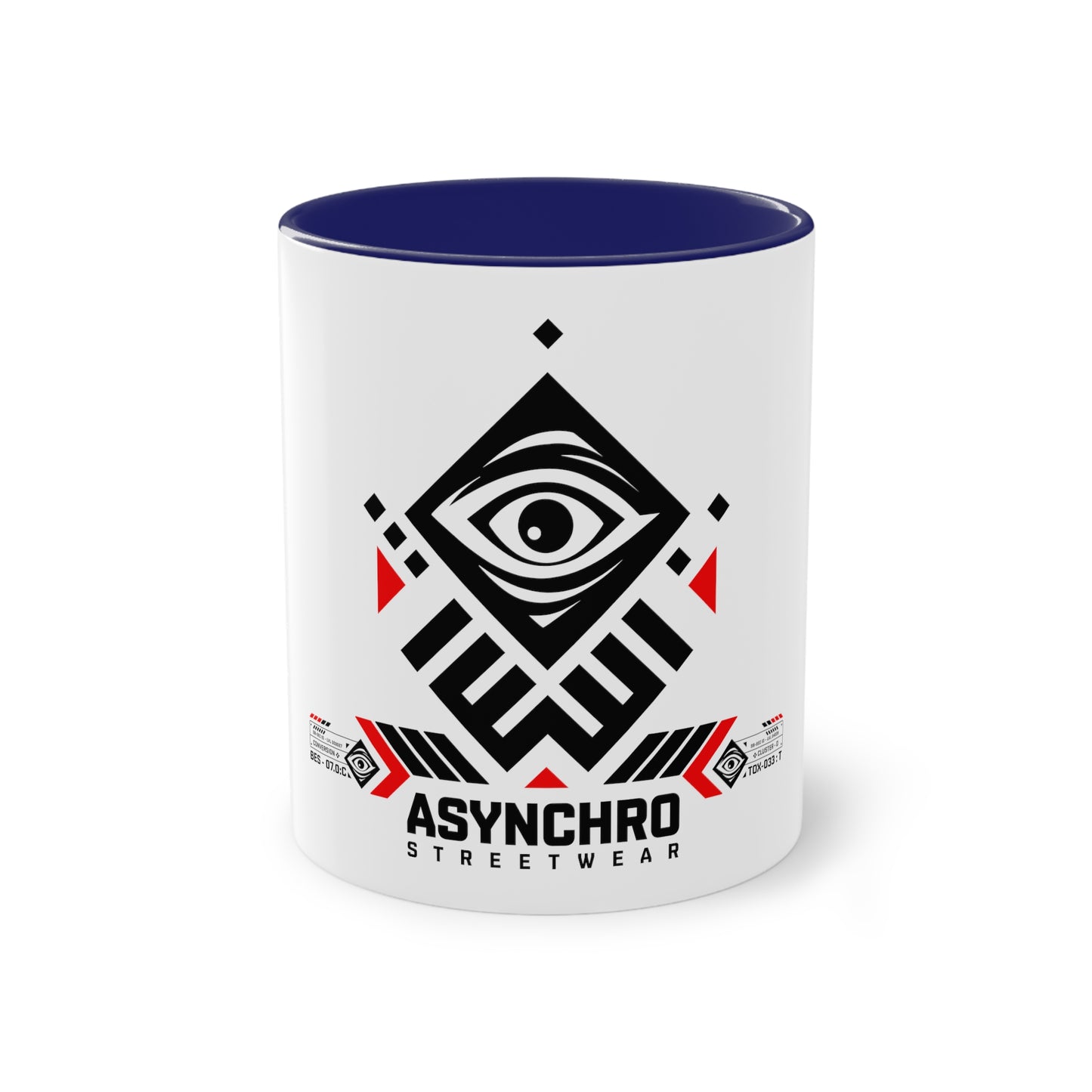 01 Asynchro Streetwear - Two-Tone Coffee Mug, 11oz