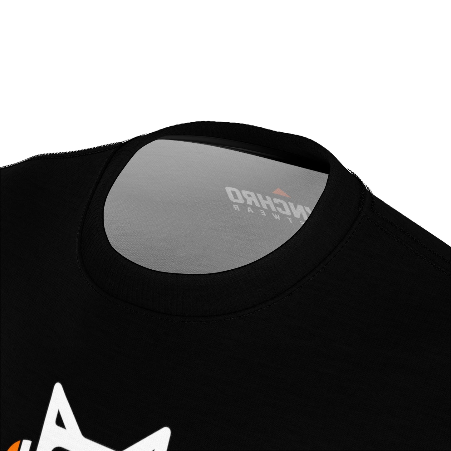 03 Kitty White Black and Orange - Unisex Cut & Sew Tee (AOP)