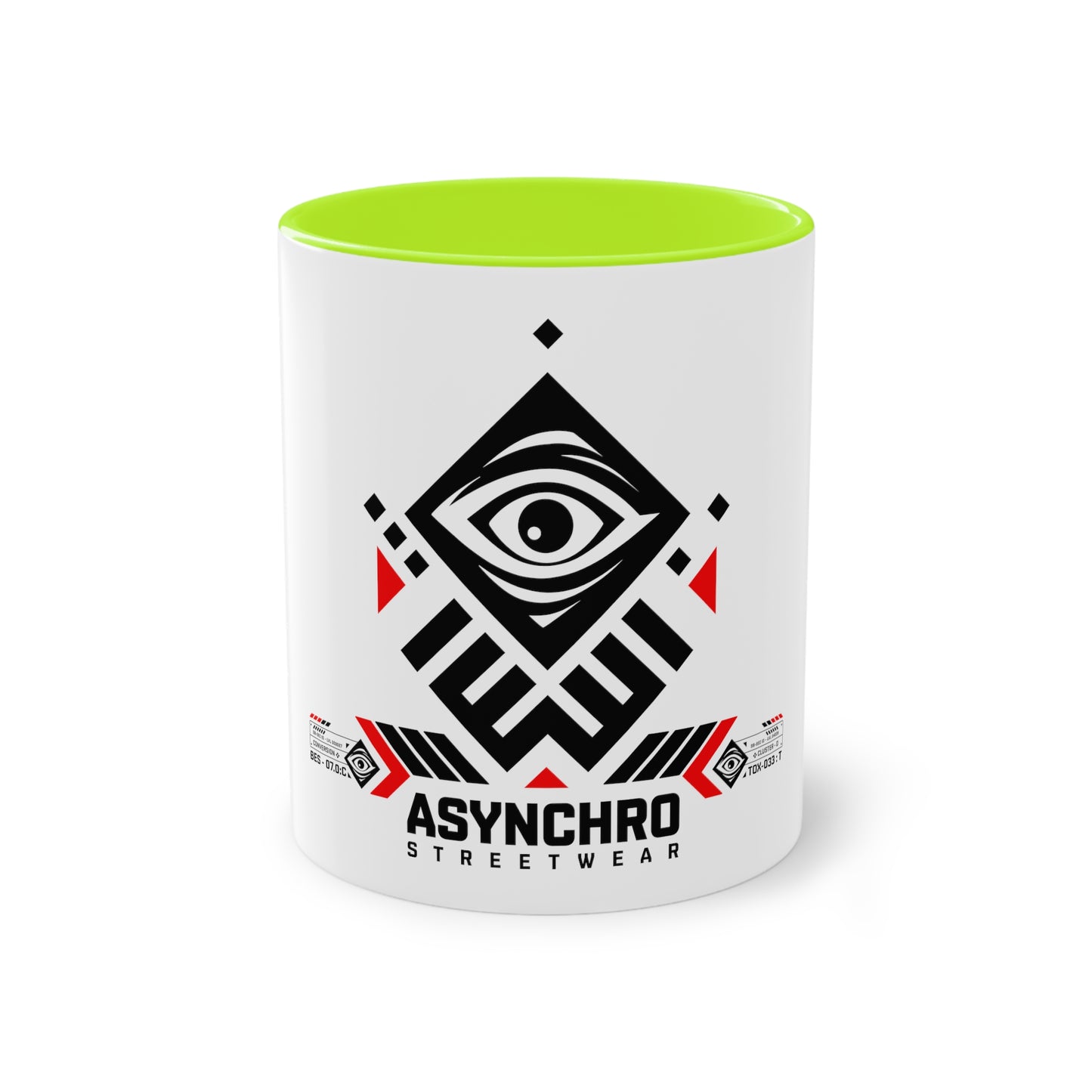 01 Asynchro Streetwear - Two-Tone Coffee Mug, 11oz