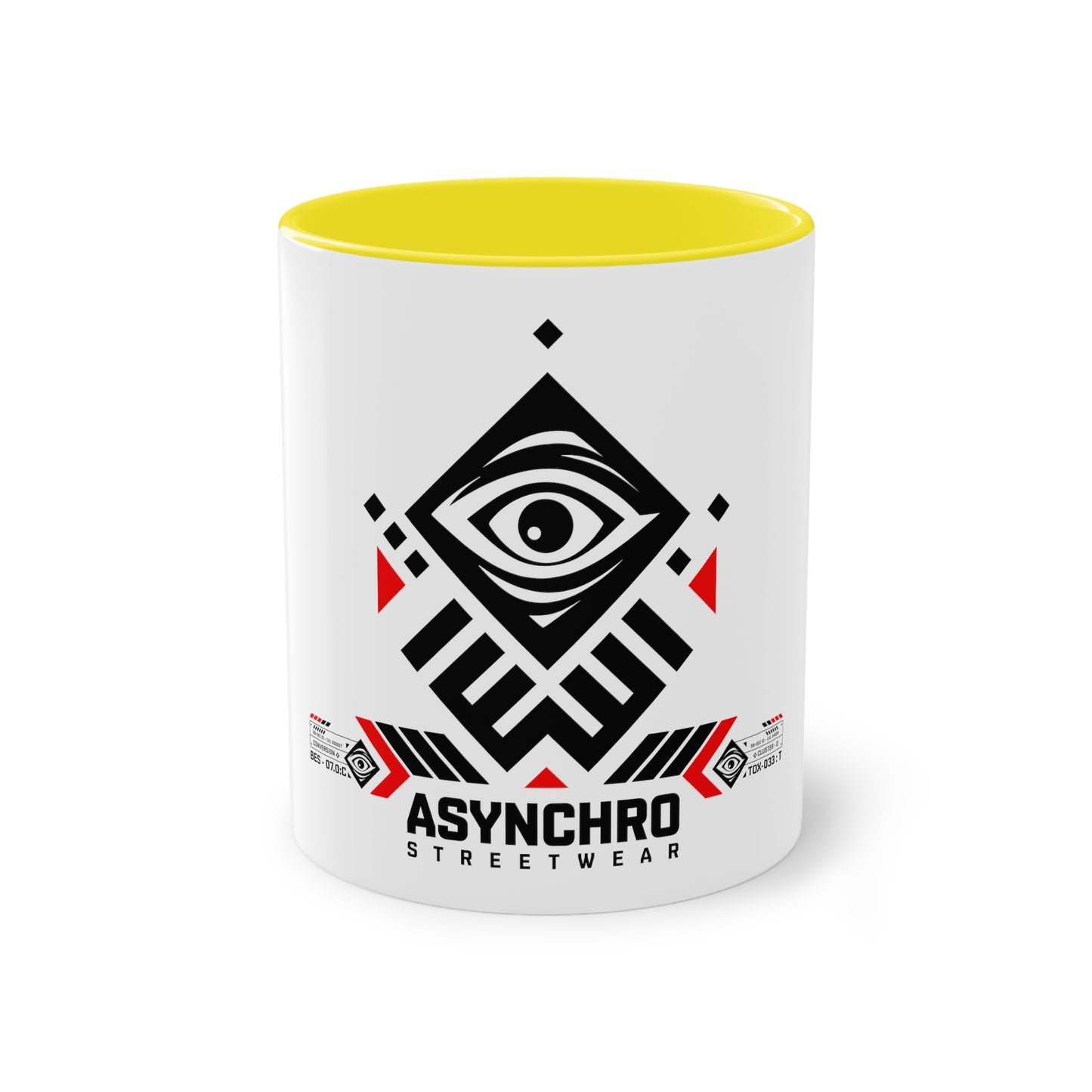 01 Asynchro Streetwear - Two-Tone Coffee Mug, 11oz